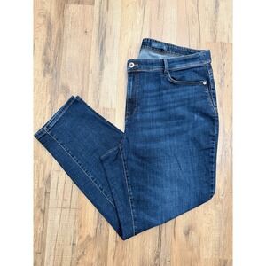 J.Jill Authentic Fit Slim Ankle Jeans Dark Wash Stretch Size 20R